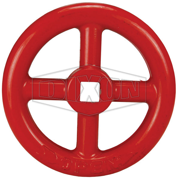 AV151-WR Dixon Forged Brass Angle Hose Valve - Replacement Red Handwheel for AV151