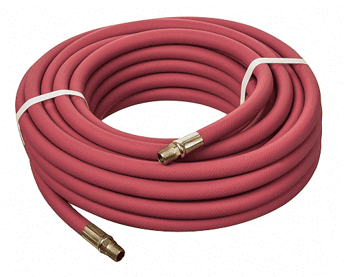 HS1174-06X25 Kuri-Tec by Kuriyama | HS1174 Series | General Service Pneumatic Air Tool Hose Assembly | Red | 3/8" ID | .600" OD | PVC | 25ft Length