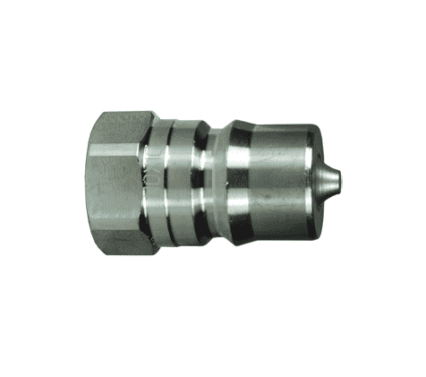 HS2BF2-S Dixon 303 Stainless Steel HS-Series Quick Disconnect 1/4" ISO-B Steam Interchange Hydraulic Nipple - 1/4"-19 Female BSPP