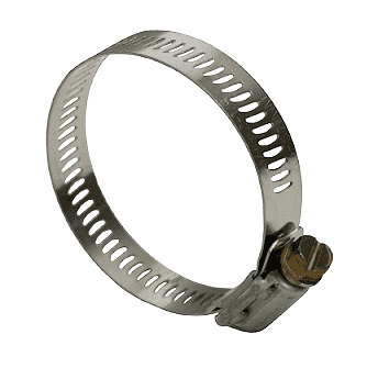 HSS20 Dixon Valve Style HSS Worm Gear Clamps - SAE 300 Stainless - 1/2" Band Width - Hose OD Range: from 52/64" to 1-48/64" (Box of 10)
