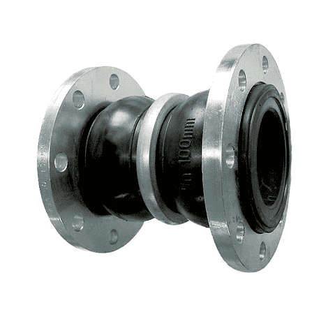 HTDRF15X7 by Kuriyama | Double Sphere Flanged Rubber Expansion Joint | Size: 1-1/2" | Length: 7" | 150 PSI | Carbon Steel