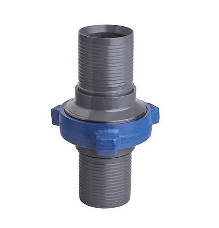 HUB206-4 by Kuriyama | Figure 206 | Barbed Hammer Union | 300 PSI | CWP | 4" Hose Barb x 4" Hose Barb | Buna-N
