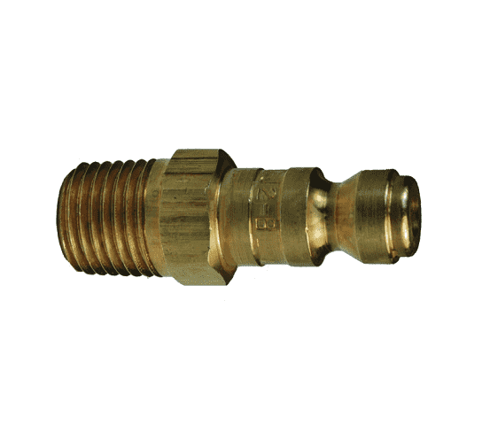 J2M2-B Dixon Brass J-Series Quick Disconnect 1/4" Truflate Interchange Pneumatic Nipple - 1/4"-18 Male NPTF