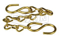 CH-B-6 Dixon Valve 6" Brass Jack Chain with S-Hooks