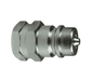 K2F2-SS Dixon 316 Stainless Steel K-Series Quick Disconnect 1/4" ISO-A Interchange Hydraulic Nipple - 1/4"-18 Female NPTF