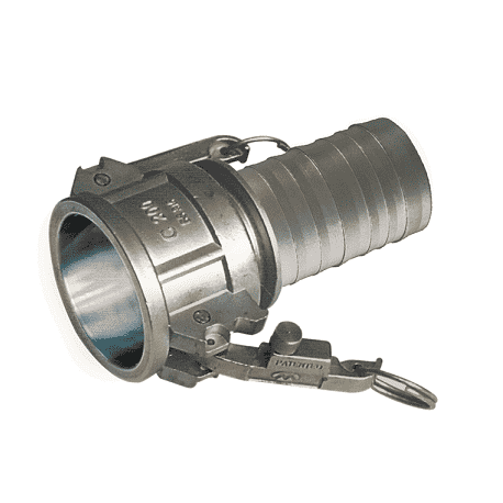 KLOC-SS-C200 by Kuriyama | Quick-Acting Coupling K-Loc™ Auto Lock | Part C | 2" Female Coupler x 2" Hose Shank | 316 Stainless Steel