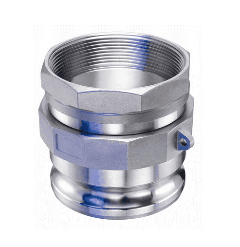 KSS-E601 by Kuriyama | Quick-Acting Swivel Coupling | Type A | 6" Male Adapter x 6" Female NPT Swivel | 304 Stainless Steel