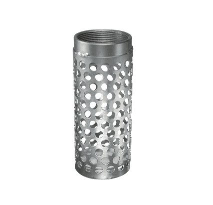 LHS300 by Kuriyama | Long Round Hole Strainer | 3" Female NPSM | Zinc Plated Steel