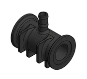 Bottom of M200THB075 Banjo 2" Manifold Tee x 3/4" Hose Shank