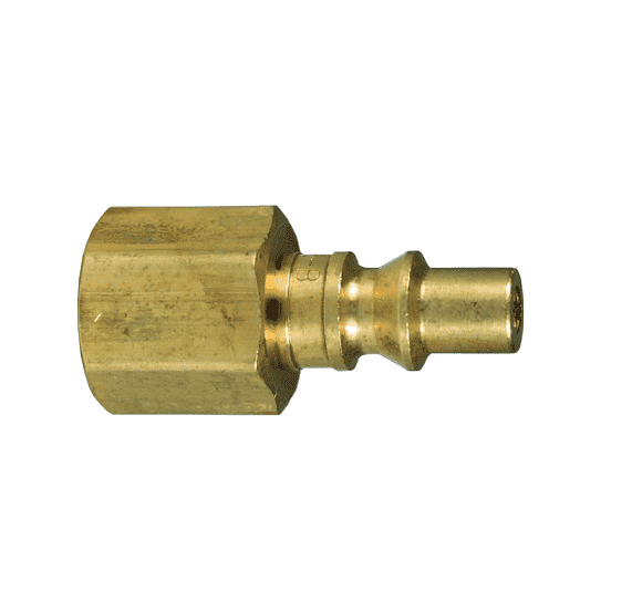 M2F2-B Dixon Brass M-Series Quick Disconnect 1/4" ARO Interchange Pneumatic Nipple - 1/4"-18 Female NPTF