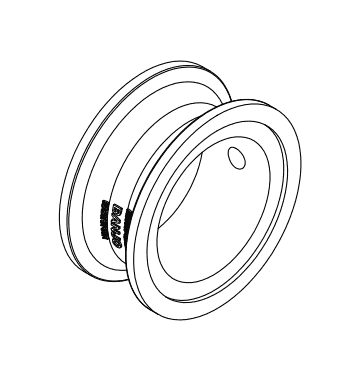 M300CPG2GISO Banjo 3" x 2" Manifold Coupling with 1/4" Gauge Port