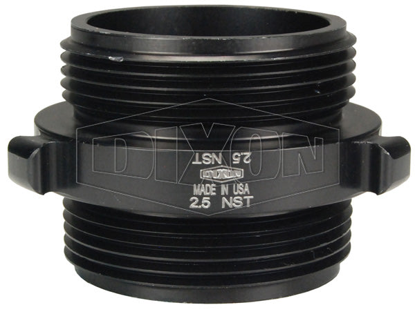 N36-60F60F Dixon Aluminum Double Male - Style N36 - Rocker Lug - 6" Male NST(NH) x 6" Male NST(NH)