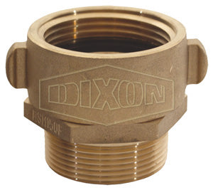 RSM25F20T Dixon Cast Brass Female Swivel x Male Adapter - Rocker Lug - Increaser / Reducer - 2-1/2" Female NST(NH) x 2" Male NPT