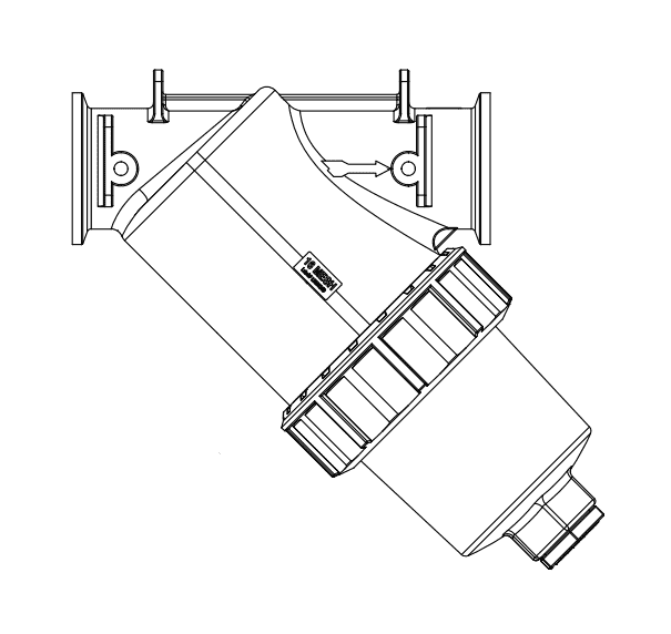 MLS222-16V Banjo 2" Full Port Manifold Y Strainer 16 Mesh Screen - FKM