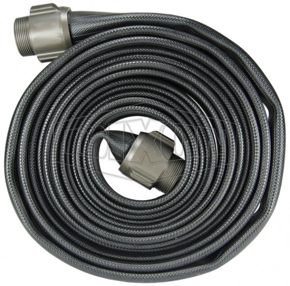 WDH20BK50RAT Dixon Nitrile Washdown Hose - Coupled - Male MNPT x MNPT - 2" Hose Size - 2-5/16" Bowl Size - 50ft Length
