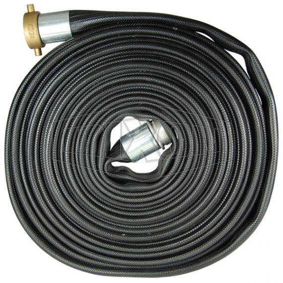 WDH20BK50KAS Dixon Nitrile Washdown Hose - Coupled - Female NPSH x Male King Short Shank Coupling - 2" Hose Size - 2-5/16" Bowl Size - 50ft Length