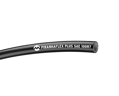 PFP354-04-250R by Kuriyama | Piranhaflex PLUS 100R7 | Black | ID: 1/4" | OD: 0.496" | 2750 PSI | 250ft Length