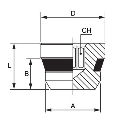 82320-06 by AIGNEP | Port Plug | 3/8" Male Swift-Fit Universal | Pack of 10