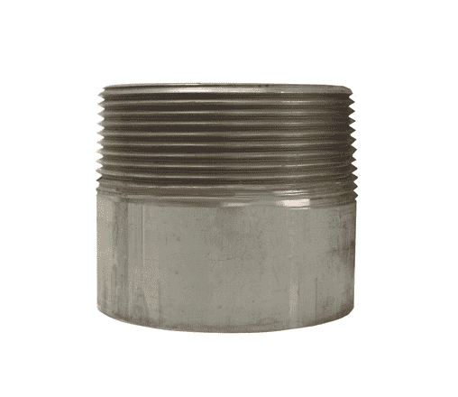 PNS375 Dixon 3/8" 304 Stainless Steel NPT Threaded Pipe Fitting - 2" Overall Length