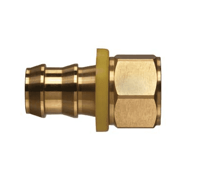 POFFP-0606 Kuriyama Brass 3/8" Push-On Fitting - 3/8-18" Female NPTF - 3/8" Hose Size