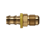 POFMJS-0808 Kuriyama Brass 1/2" Push-On Fitting - 3/4-16" Male JIC 37 Degree Flare UNF - 1/2" Hose Size