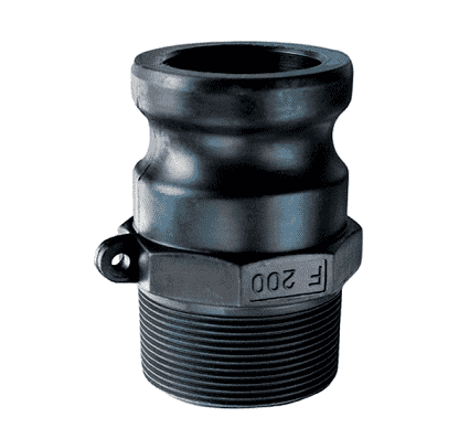 PPF300 by Kuriyama | Quick-Acting Coupling | Part F | 3" Male Adapter x 3" Male NPT | Polypropylene