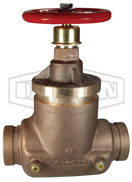 NAPRVGT250-85 Dixon Cast Brass Factory Set Pressure Reducing Standard Globe Valve - 2-1/2" Grooved Inlet x 2-1/2" Grooved Outlet - Calculated Setting: 85