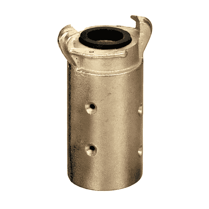 Q-BR3 by Kuriyama | Two Lug Sand Blast Hose Coupling | 1-1/4" Hose Size | 2-5/32" OD | 110 PSI | Brass