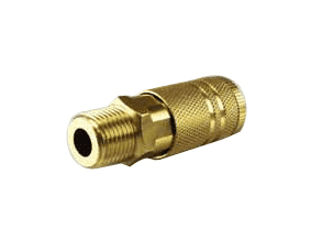 QCM04B by Jason Industrial | Air Coupler | Industrial Quick Connect | Quick Connect x Male 1/4" NPT | Brass