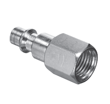 QDAP-4FP by Kuriyama | Semi-Automatic Quick Disconnect Industrial Plug | 1/4" Body Size | 1/4" Female NPTF | 300 PSI | Brass