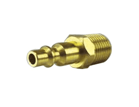 QPM06B by Jason Industrial | Air Coupler | Industrial Quick Connect | Plug x Male 3/8" NPT | Brass