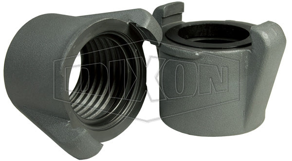 QTX150-F Dixon Forged Aluminum Quick-Connect Forestry Expansion Ring Coupling - NPSH Thread - 1-1/2" Hose Size - 1-11/16" Bowl Size