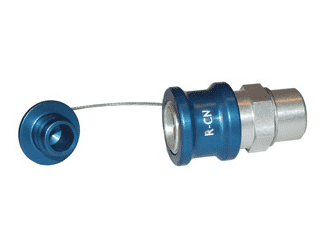 R-CN-P Dixon 1/2" NPT Anodized Aluminum Flomax R Series Connector - Coolant Nozzle with Plug