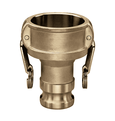 RDA-B4020 by Kuriyama | Quick-Acting Special Application Coupling | Part B | 4" Reducing Coupler x 2" Adapter | Brass