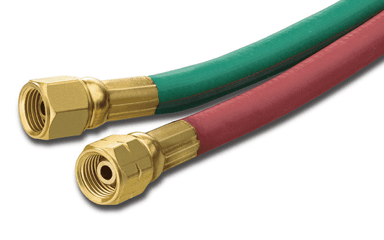 REDI-WELD-05X25 by Kuriyama | Redi-Weld Grade R Twin Line Welding Hose | Coupled Assembly | Red/Green | 5/16" ID | 200 PSI | EPDM | 25ft Length