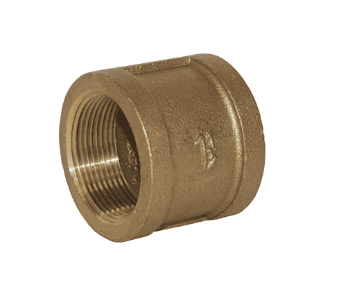 RHC38B Dixon Valve 125# Brass NPT Threaded Coupling - 3/8" Female NPT x 3/8" Female NPT