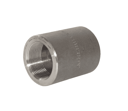 RHC38FS Dixon Valve 3000# Forged Steel NPT Threaded Coupling - 3/8" Female NPT x 3/8" Female NPT