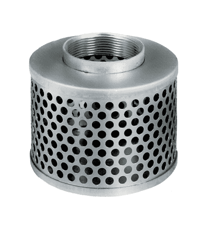 RHS1000 by Kuriyama | Round Hole Strainer | 10" Female NPSM | Zinc Plated Steel