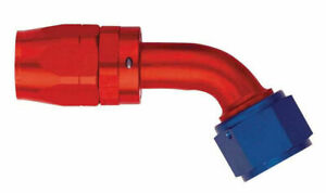 FBM4083 (FCM4083) Eaton Aeroquip® -08 Reusable S.A.E. 37° (JIC/AN) Swivel 60° Elbow Fitting - Red/Blue Anodized Aluminum