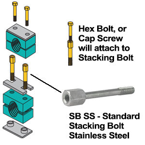 SB1SS ZSi-Foster | Beta Clamp | Standard Series | Group S1 Stacking Bolt | Stainless Steel