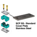 SCP4SS ZSi-Foster | Beta Clamp | Standard Series | Group S4 Cover Plate | Stainless Steel