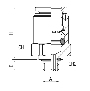 56020-2-M3 by AIGNEP | 55/56 Series | Mini Connector | 2mm Tube x M3 Male | Straight | Pack of 10