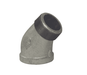 SE45150G Dixon 1-1/2" 150# Galvanized Iron NPT Threaded 45 deg. Street Elbow