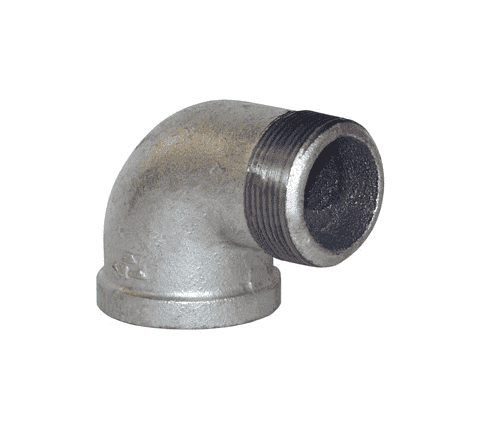 SE9050G Dixon 150# Galvanized Iron NPT Threaded 90 deg. Street Elbow - 1/2" Male NPT x 1/2" Female NPT