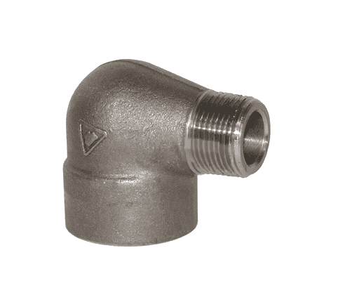 SE9038FS Dixon 3000# Forged Steel NPT Threaded 90 deg. Street Elbow - 3/8" Male NPT x 3/8" Female NPT