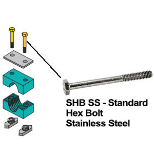 SHB2SS ZSi-Foster | Beta Clamp | Standard Series | Group S2 Hex Head Bolt | Stainless Steel