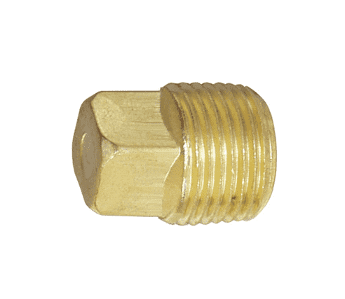 SHP150B Dixon 125# Brass NPT Threaded Square Head Cored Plug - 1-1/2" Male NPT