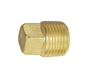 SHP150B Dixon 125# Brass NPT Threaded Square Head Cored Plug - 1-1/2" Male NPT