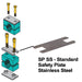 SP1SS ZSi-Foster | Beta Clamp | Standard Series | Group S1 Safety Plate | Stainless Steel