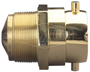 CSSTM30F30T-C Dixon Polished Chrome Plated Cast Brass Spring Check Type Snoot - Pin Lug - Male Outlet - 3" Male NPT Outlet x 3" Female NST(NH) Inlet